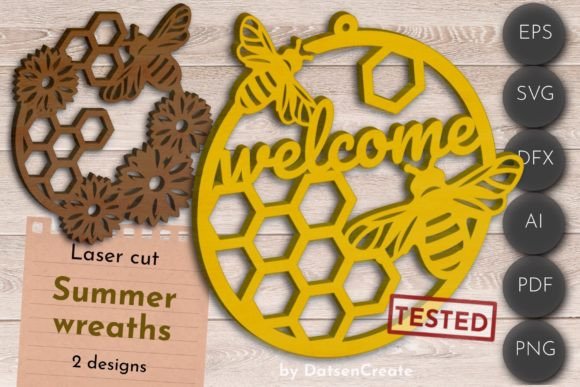 Bee Wreath and Sunflower Door Hanger Craft Files
