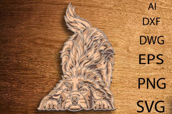 Border Collie Dog Multilayer Svg/Vector Design