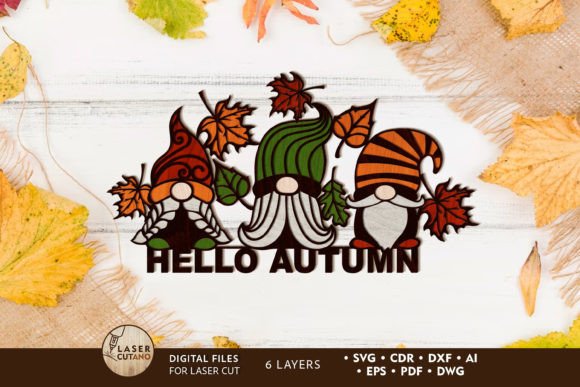 Capture the Season: Autumn Gnome & Hello Autumn Laser Cut Files