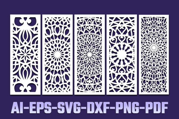 Elegant Svg Laser Cut Decorative Panel Set 56
