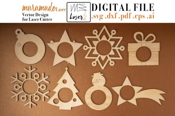 Festive Laser Cut Christmas Napkin Holder Designs