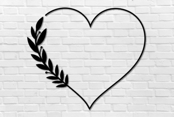 Leaves Heart Wall Crafts Decor Laser Cut