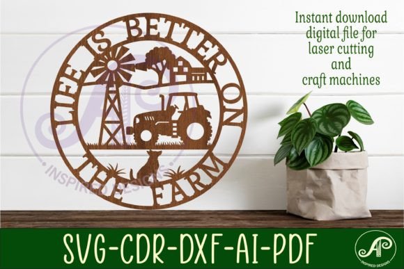 Life is Better on the Farm Wall Art Sign